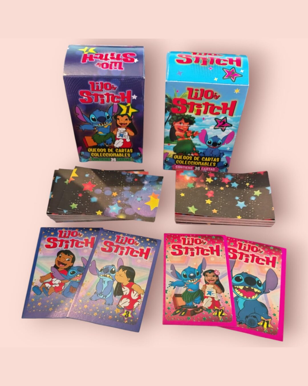 Cartas coleccionables de personajes (Capybara, Stich, Labubu y muchas más)