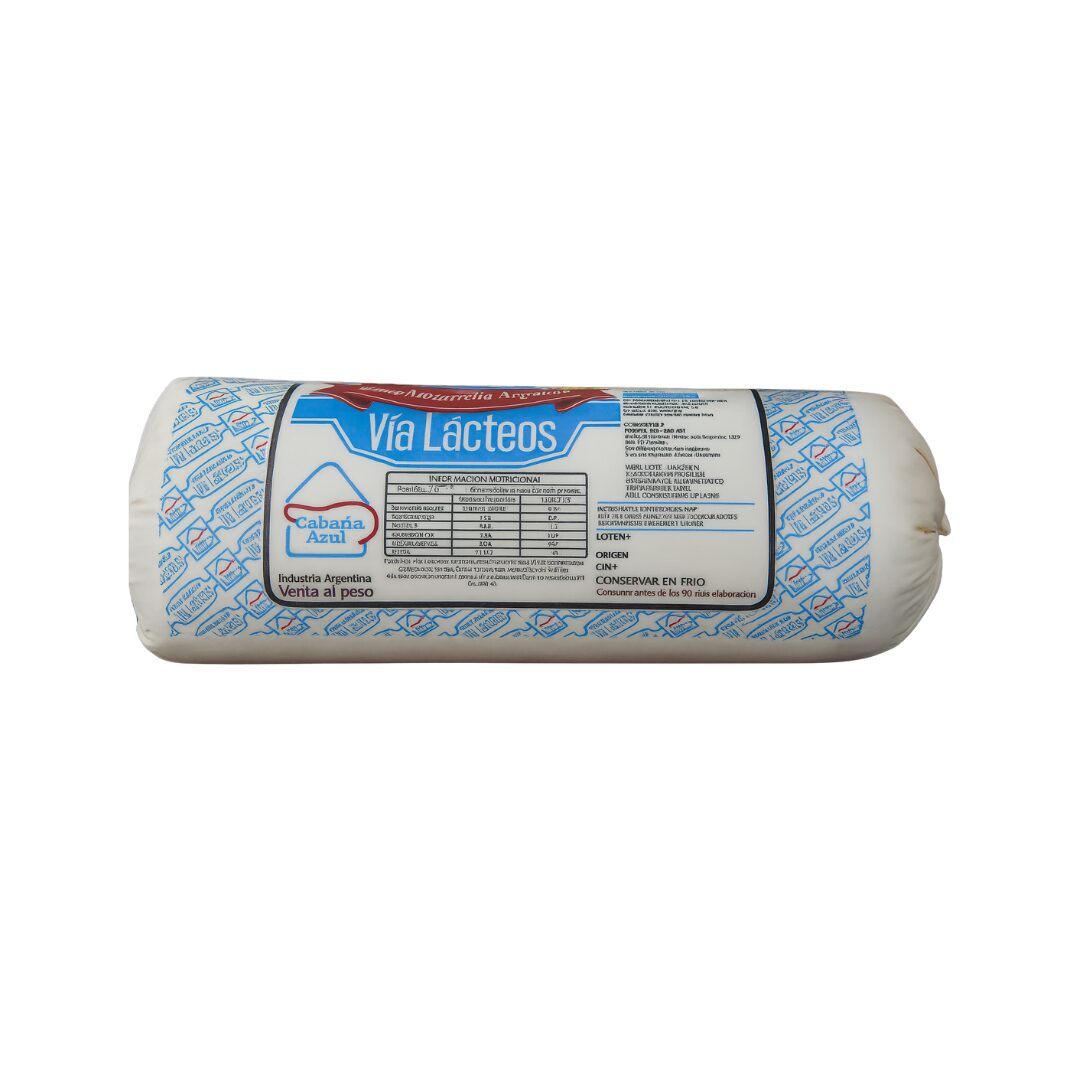 Muzzarella Vía Lácteos – Pieza Entera por Kg